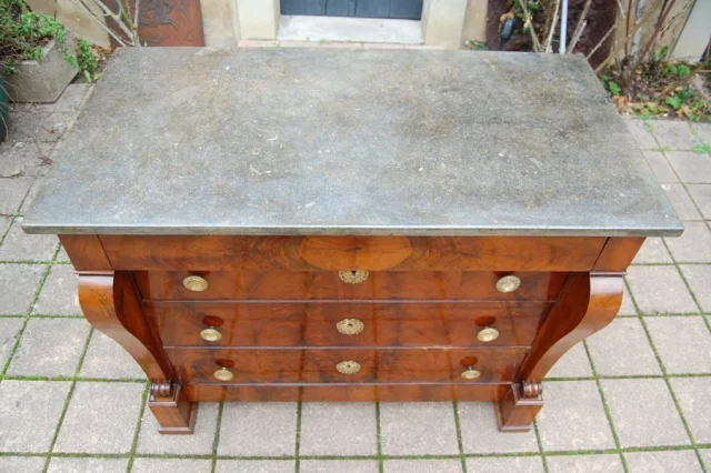 Restauration / Louis-Philippe walnut chest of drawers, 19th century — Excellent condition