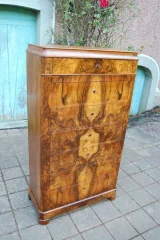 Louis-Philippe solid walnut semainier, 19th century