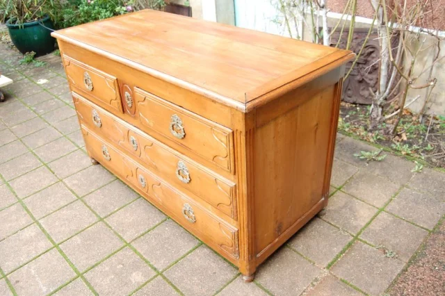 Louis XVI ladekast in kersenhout, 18e eeuw — Uitstekende staat