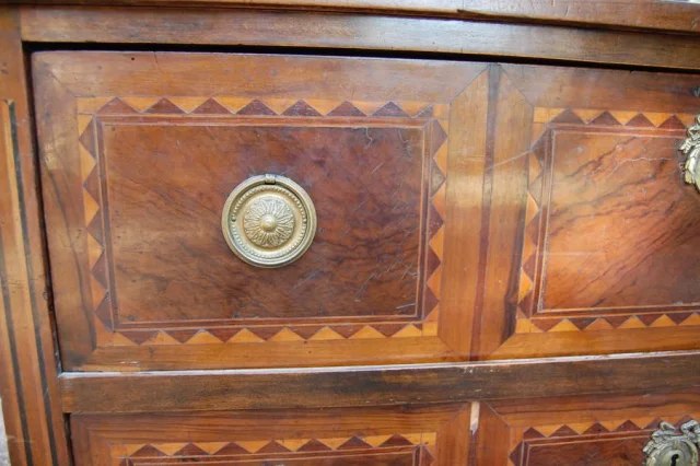 Louis XVI notenhout secretaire-ladekast, 18e eeuw — Uitstekende staat