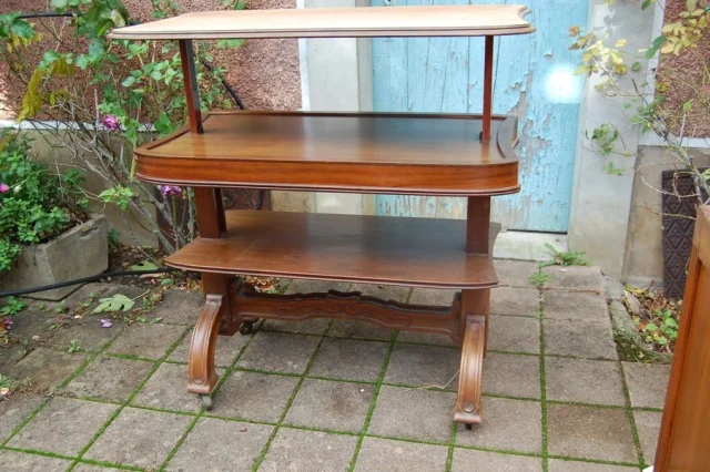 Art Nouveau period mahogany serving table — Excellent condition