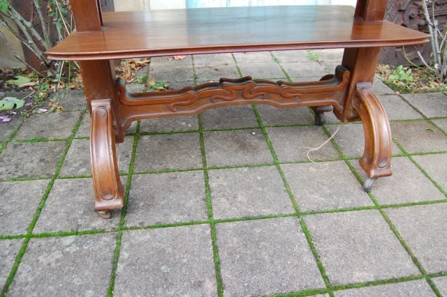 Art Nouveau period mahogany serving table — Excellent condition
