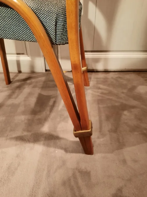 Fauteuils et chaises vintage Bow Wood en frêne, par Wilhem Von Bode Circa 1950.