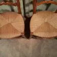 Paire de chaises basses à langer en merisier d’époque XIXème siècle.
