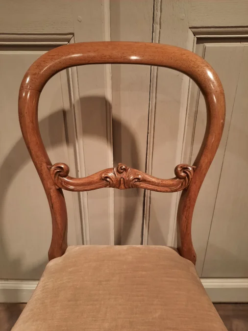 Chaise de harpiste en acajou d’époque Louis-Philippe.