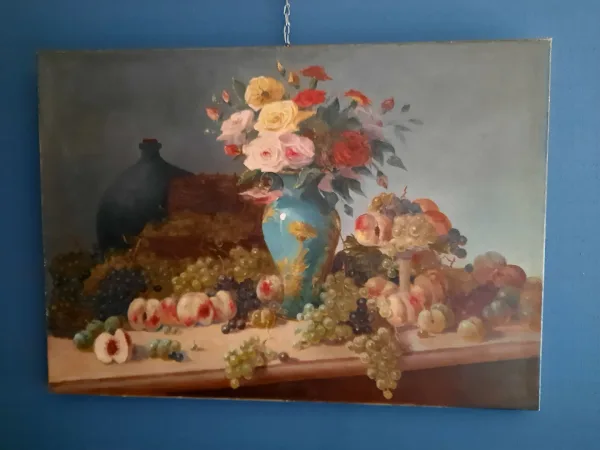 Nature morte signée Pol Noël.