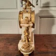 Pendule de style Louis XVI en bronze doré et onyx d’époque XIXème siècle.