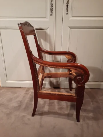 SILLÓN DEL PERIODO DEL IMPERIO FRANCÉS