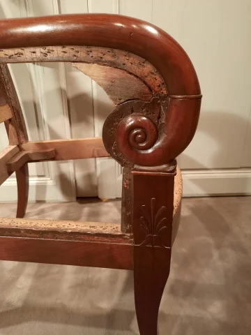 SILLÓN DEL PERIODO DEL IMPERIO FRANCÉS