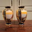 Paire de vases en céramique, De Satsuma Japon Epoque XIXème siècle.