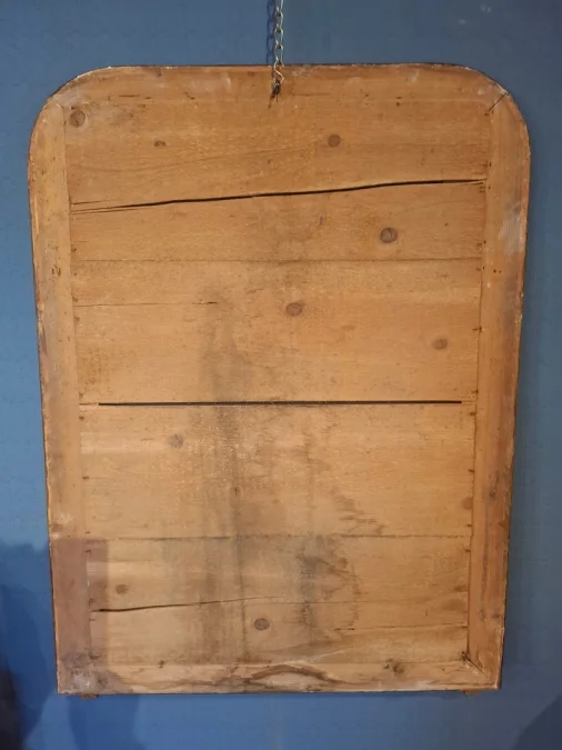 Miroir d’époque Louis-Philippe doré à la feuille d’or.