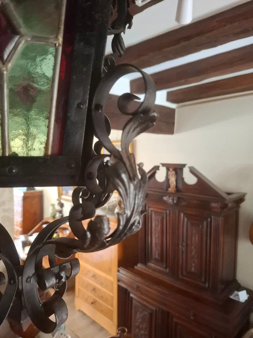WROUGHT IRON LANTERN