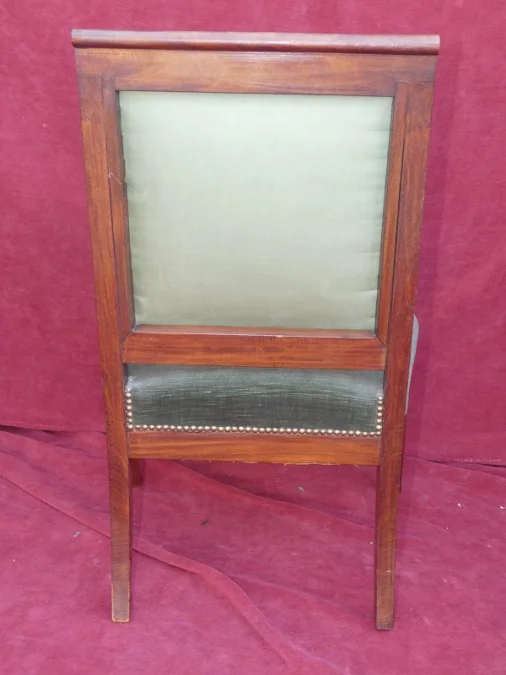 Fauteuil de bureau  Charles X (1824-1830) acajou