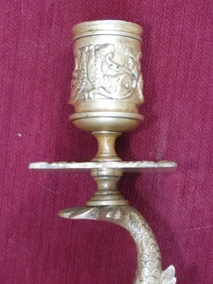 PAREJA DE VELAS DE ESTILO LOUIS XIV