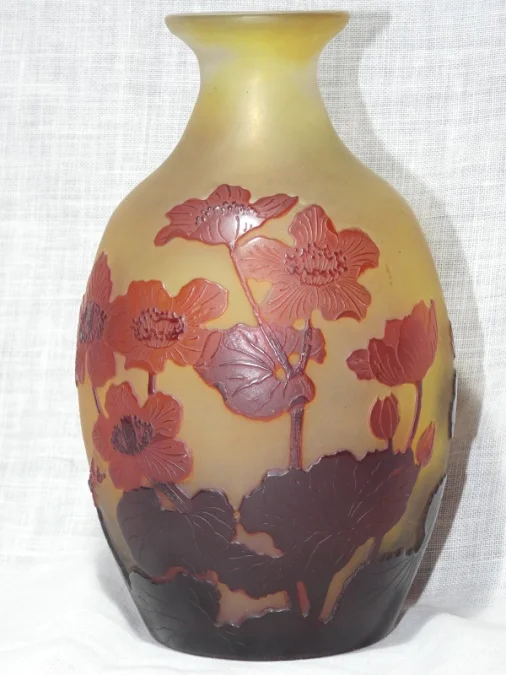 Vase "Populages des marais" émile Gallé 1846-1904 Nancy
