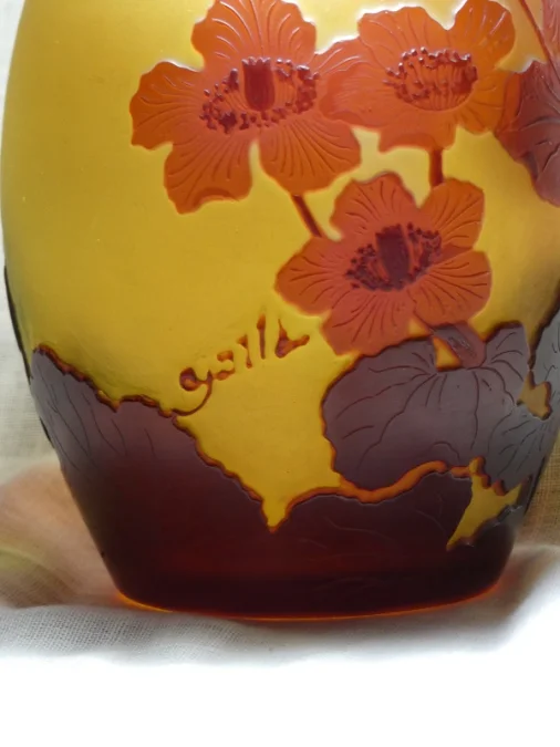 Vase "Populages des marais" émile Gallé 1846-1904 Nancy
