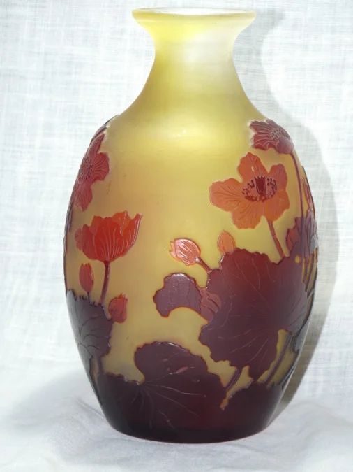 Vase "Populages des marais" émile Gallé 1846-1904 Nancy