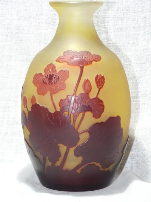 Vase "Populages des marais" émile Gallé 1846-1904 Nancy