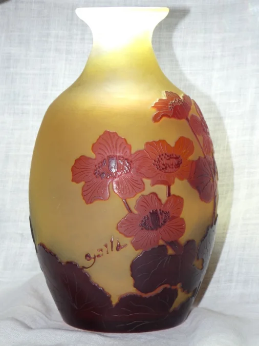 Vase "Populages des marais" émile Gallé 1846-1904 Nancy