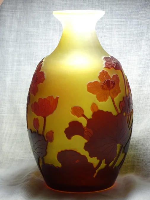 Vase "Populages des marais" émile Gallé 1846-1904 Nancy