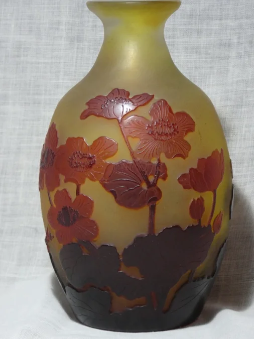 Vase "Populages des marais" émile Gallé 1846-1904 Nancy