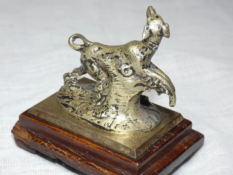 Paire de bronzes de Vienne argentés sur le thème de la chasse 19e siècle