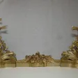 Barre de cheminée aux Bébés style Louis XV 19eme bronze ciselé (F. Barbedienne?)