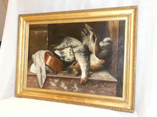 19e EEUWSE OLIE OP CANVAS