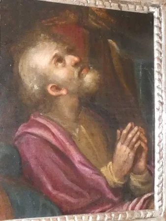 Huile sur toile portrait d' homme école Italienne début 17ème