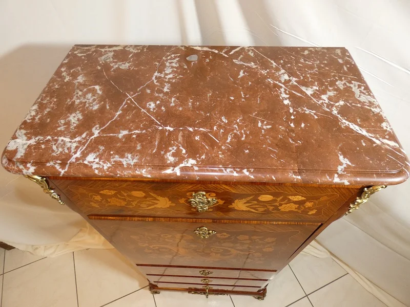 Secrétaire de dame de style Louis XV Napoléon III estampillé A.BASTET à LYON