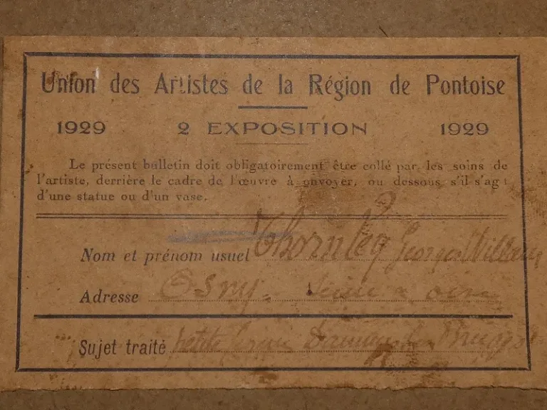 G.W THORNLEY 1857-1935 aquarelle peintre Français