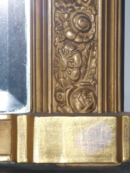 Trumeau doré -Art Déco- , tableau de " Crassous Fils"
