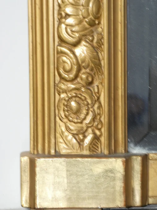 Trumeau doré -Art Déco- , tableau de " Crassous Fils"