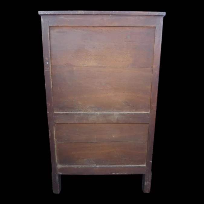 Secrétaire à portes en bois d'Amarante sur chêne- 19ème siècle vers 1800-1820