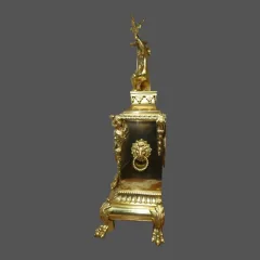 Pendule ou cartel "au Chinois et faucon " bronze doré Napoléon III vers 1875