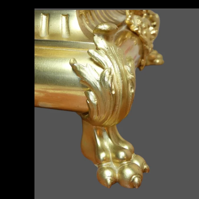 Pendule ou cartel "au Chinois et faucon " bronze doré Napoléon III vers 1875
