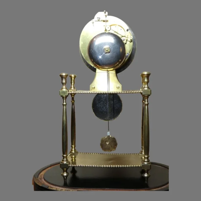 Pendule portique semi-squelette par jean louis Bouchet - fin 18ème début 19ème