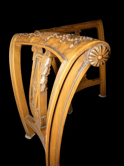 Paire de chaises de style Directoire Art Déco 1925 en merisier