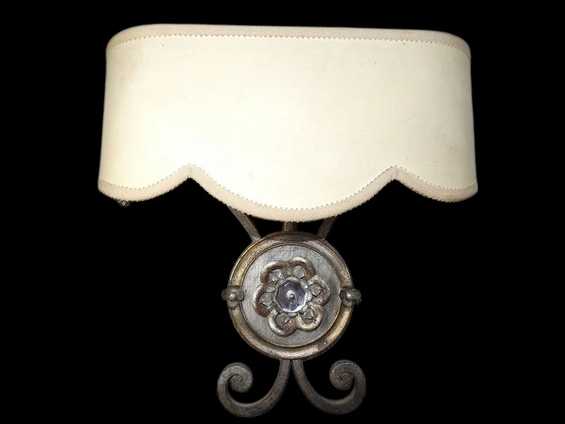 Paire d'appliques fer forgé Dlg de G.poillerat 1940 / 1960