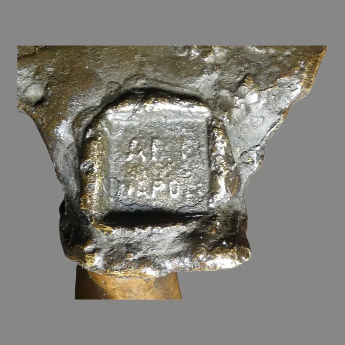 Bronze " L'équilibre " par Gabriel PARENTE à Naples 1875-1899