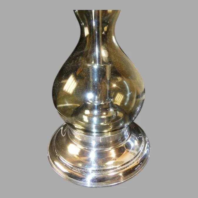 Richard Essig , Lampe De Salon , Métal Chromé Et Verre fumé , 1970.