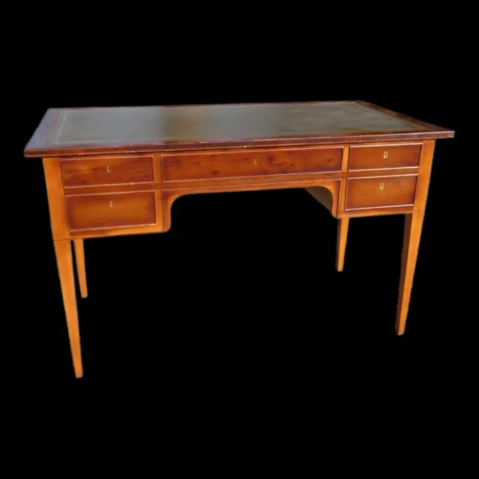 Bureau plat de milieu de style Directoire 1960