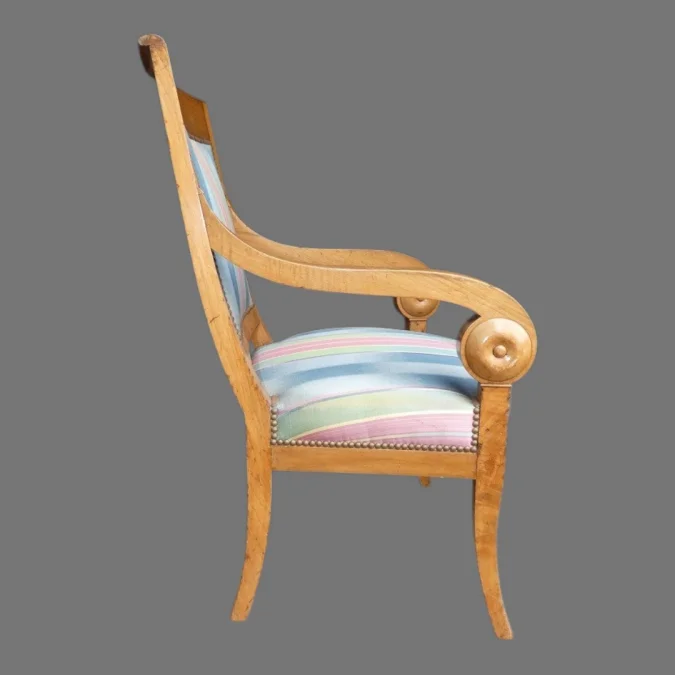 Fauteuil de bureau EMPIRE acajou blond