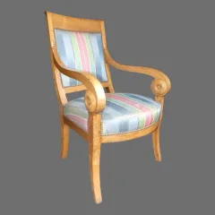 Fauteuil de bureau EMPIRE acajou blond