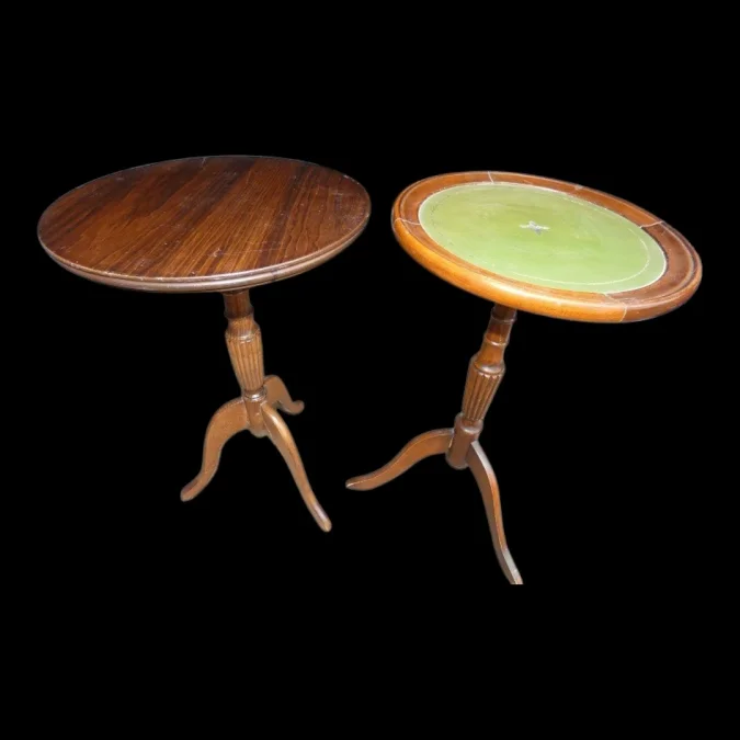 Paire de petits guéridon style Victorien 1950