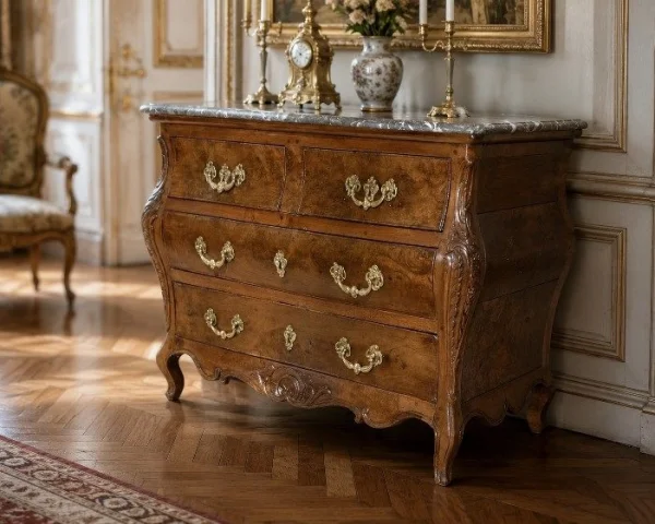 CASSETTIERA DEL PERIODO DELLA REGIONE FRANCESE — Buono stato