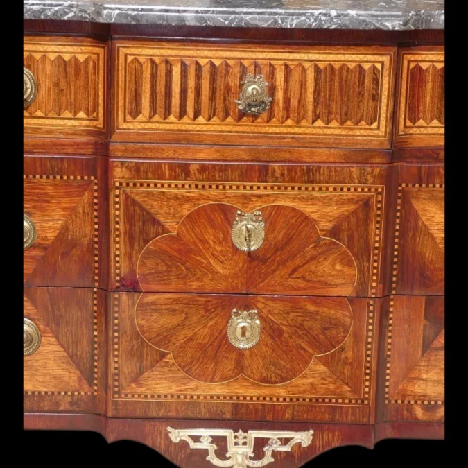 Partager Commode Transition Louis XV / XVI 18ème estampillée G.PRZIREMBEL