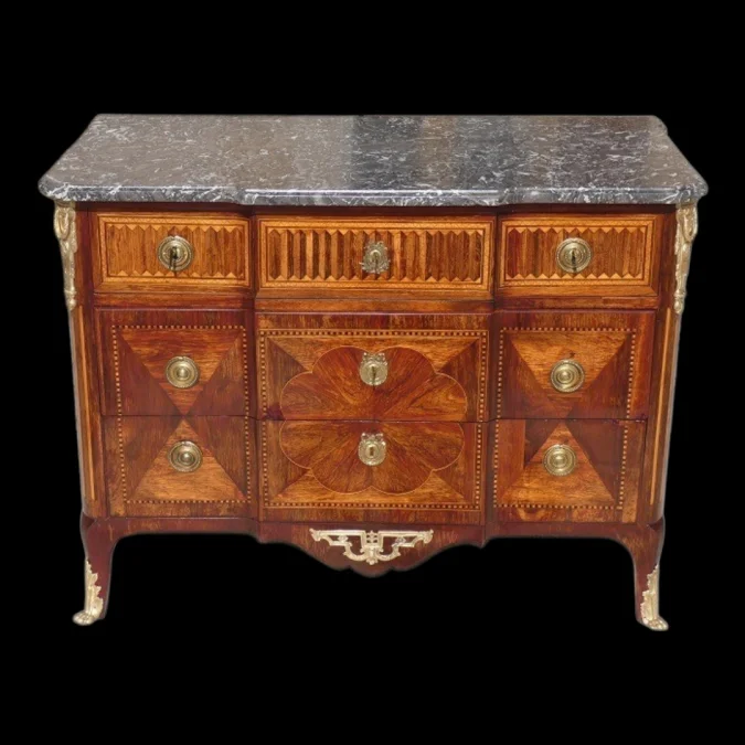 Partager Commode Transition Louis XV / XVI 18ème estampillée G.PRZIREMBEL