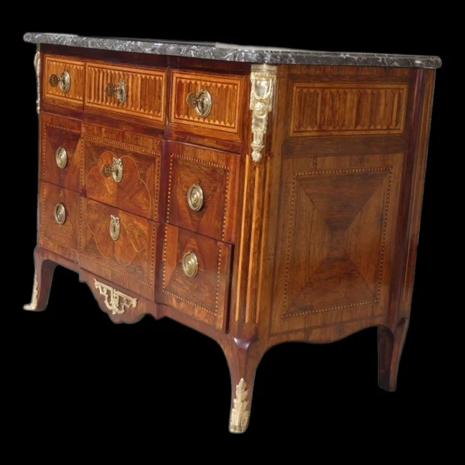 Partager Commode Transition Louis XV / XVI 18ème estampillée G.PRZIREMBEL