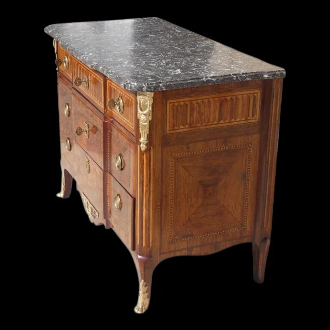 Partager Commode Transition Louis XV / XVI 18ème estampillée G.PRZIREMBEL